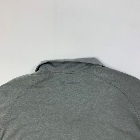 Travis Mathew Sweatshirt Mens Small Grey Quarter Zip Wickenburg Trilogy Pullover - Picture 10 of 13